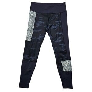Lululemon Leggings Womens 8 Camo Patterned Panel High Rise Yoga‎ Athletic Gym